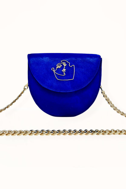 DORIS BAG - ROYAL BLUE HORSEHAIR LEATHER