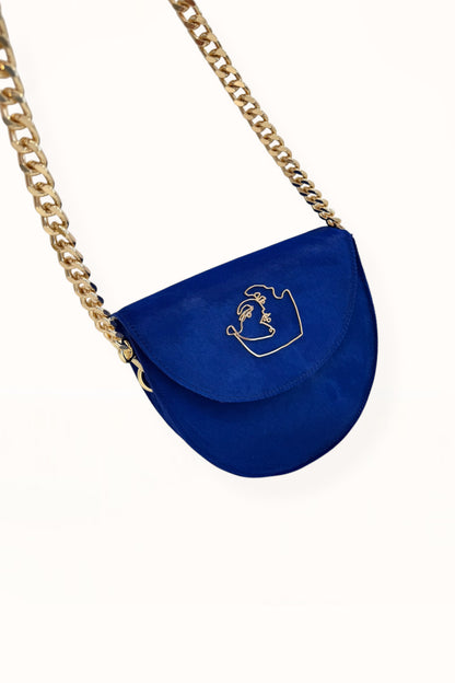 DORIS BAG - ROYAL BLUE HORSEHAIR LEATHER