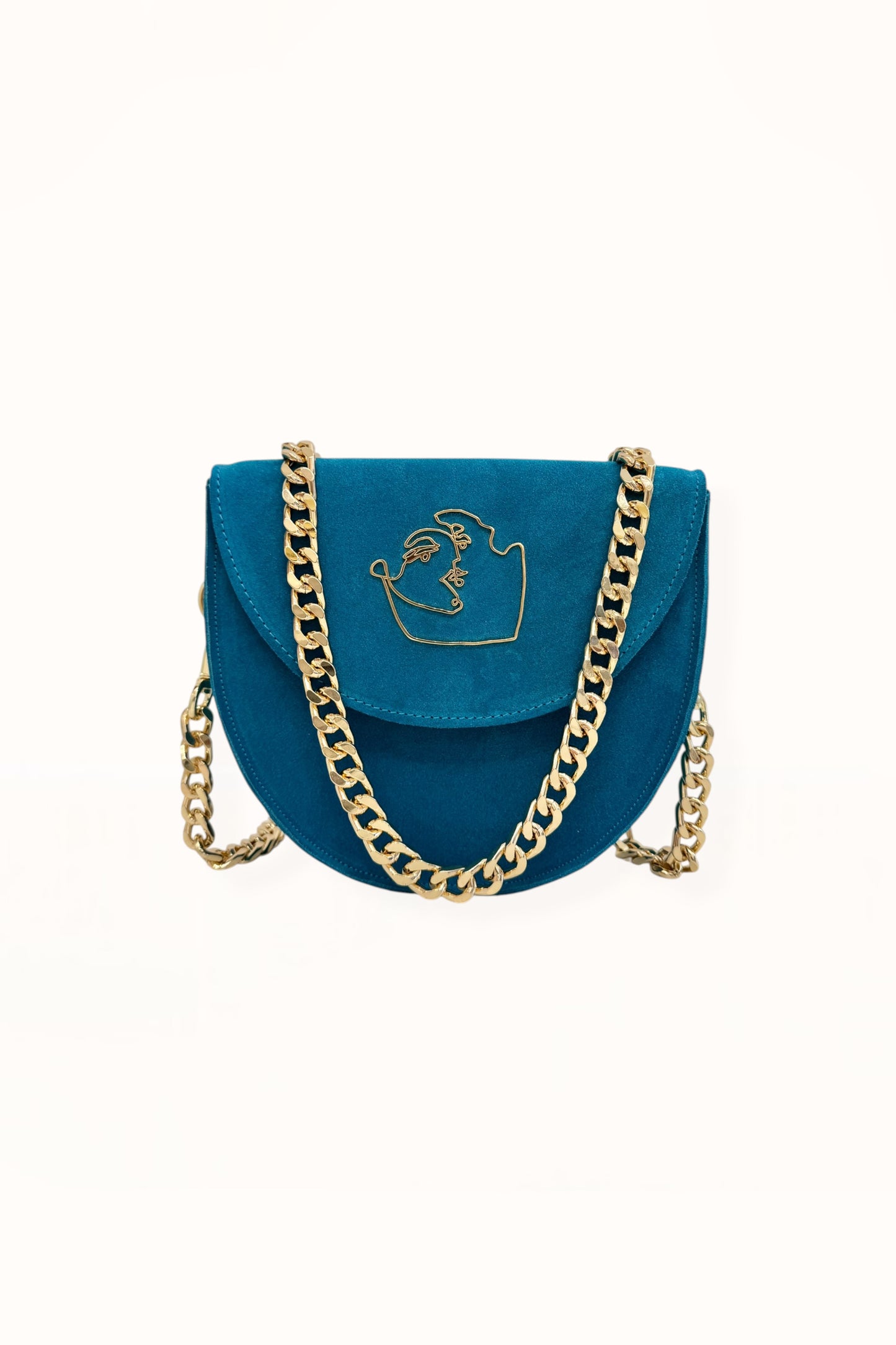 DORIS BAG - SKY BLUE SUEDE LEATHER