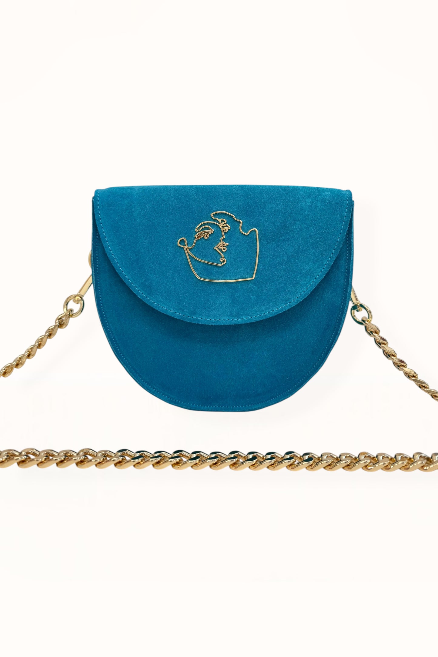 DORIS BAG - SKY BLUE SUEDE LEATHER