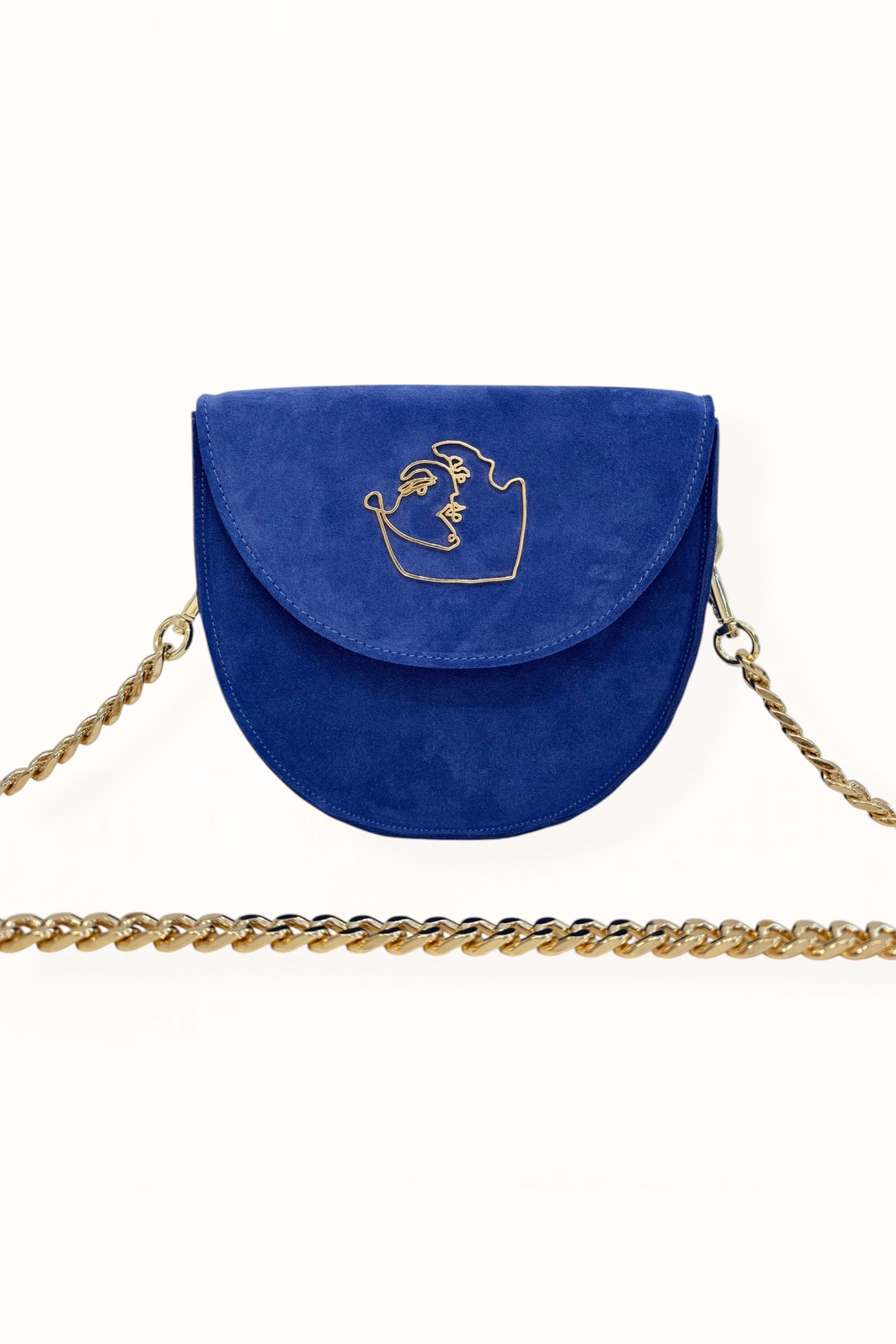 DORIS BAG - ROYAL BLUE SUEDE LEATHER