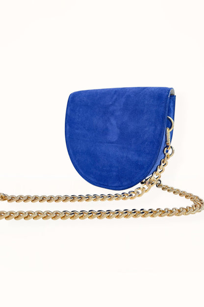 DORIS BAG - ROYAL BLUE SUEDE LEATHER