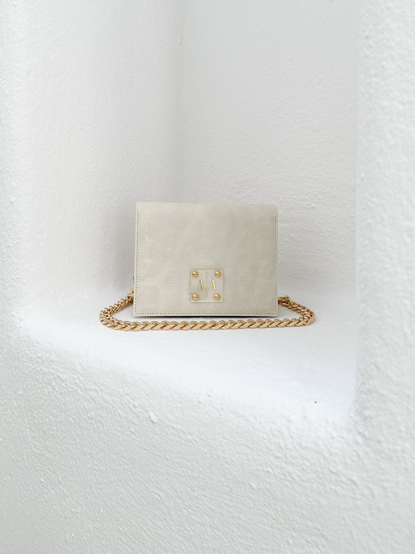 ARIAN BAG | OFF-WHITE TURTLE EMBOSSED