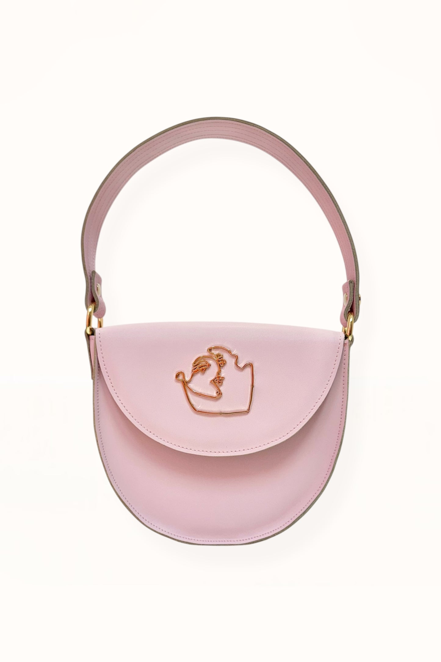 DEMI BAG - SOFT PINK SMOOTH LEATHER
