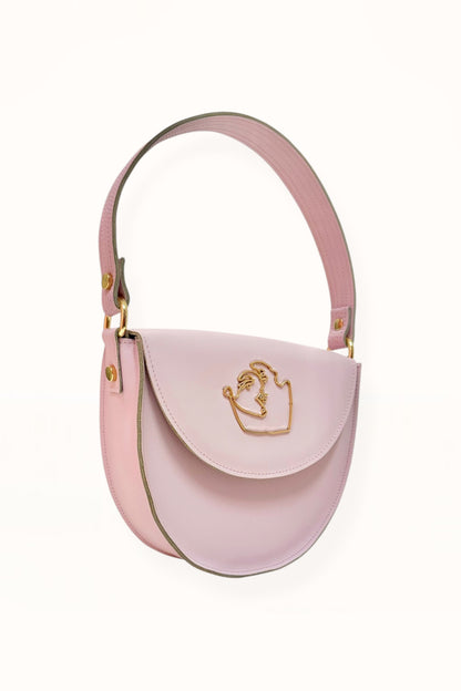 DEMI BAG - SOFT PINK SMOOTH LEATHER