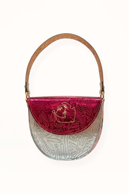 DEMI BAG - METALLIC COLOR BLOCK #1 LEATHER