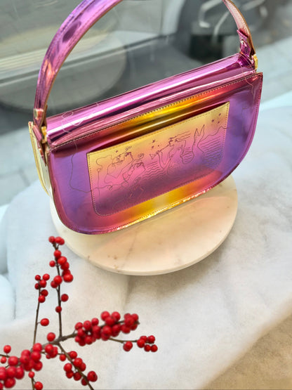AUDREY BAG - GRADIENT MIRROR LEATHER w. UNIQUE DRAWING
