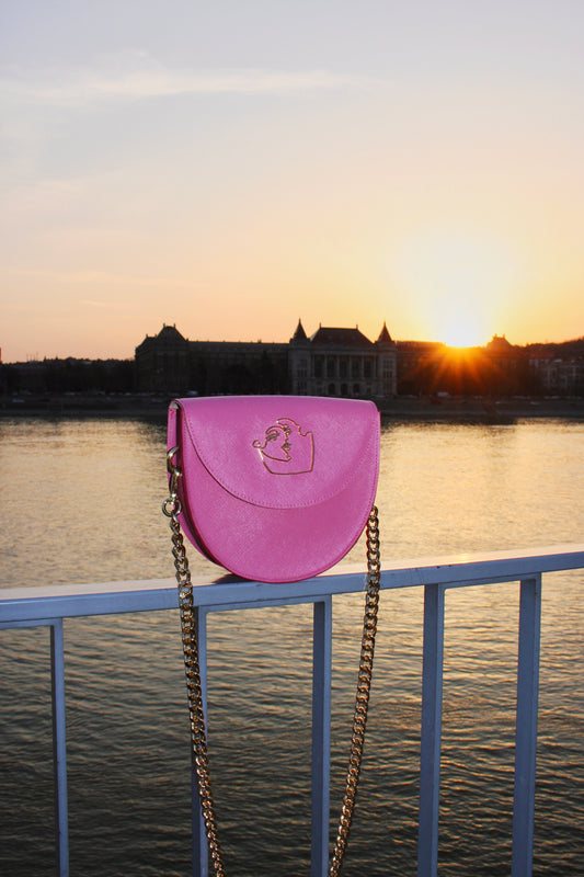 DORIS BAG - CANDY PINK SAFFIANO LEATHER