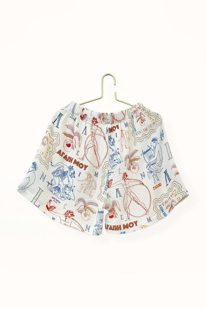 Special Pre-Order |  FLOWY SHORTS | “ÉROTAS MOTIF PRINT”