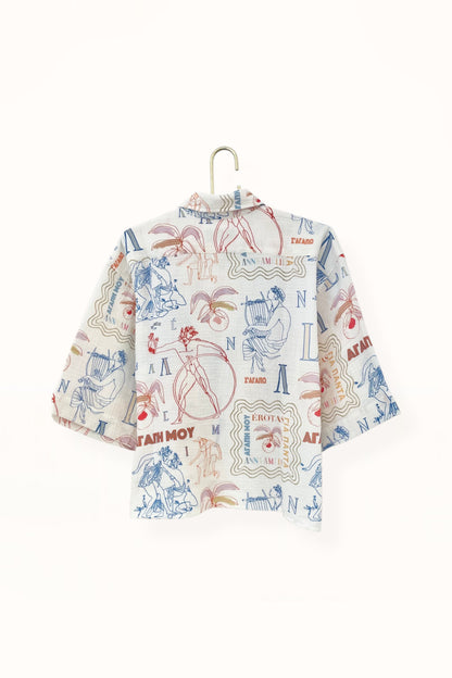 Special Pre-Order | SHORT SLEEVE SHIRT  |  “ÉROTAS MOTIF PRINT”