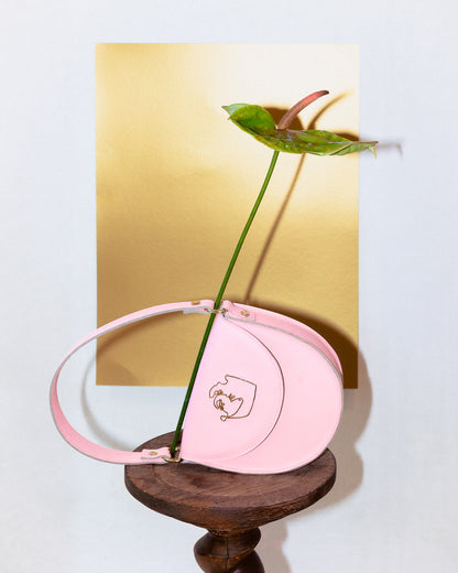 DEMI BAG - SOFT PINK SMOOTH LEATHER