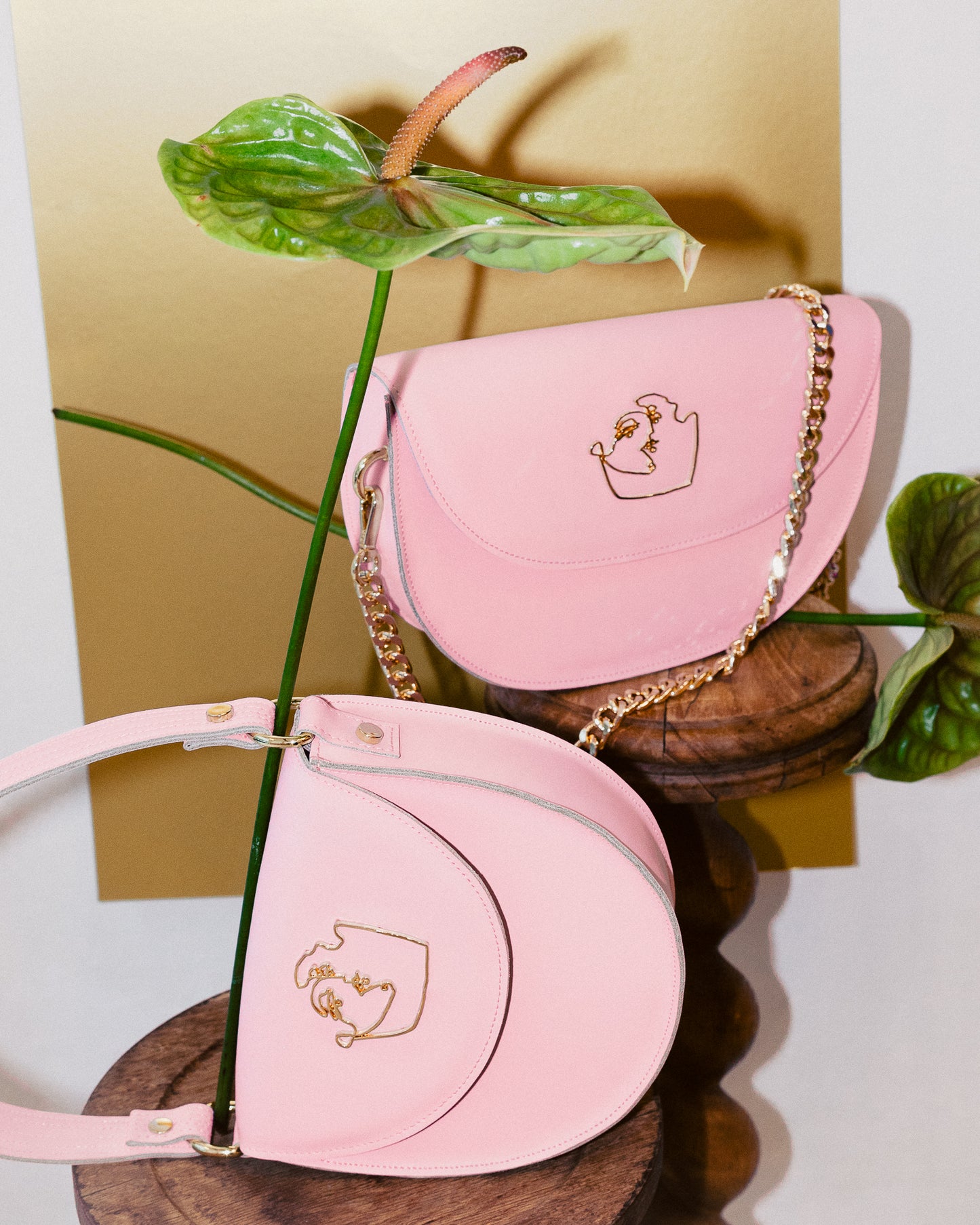 SIENNA BAG - SOFT PINK SMOOTH LEATHER