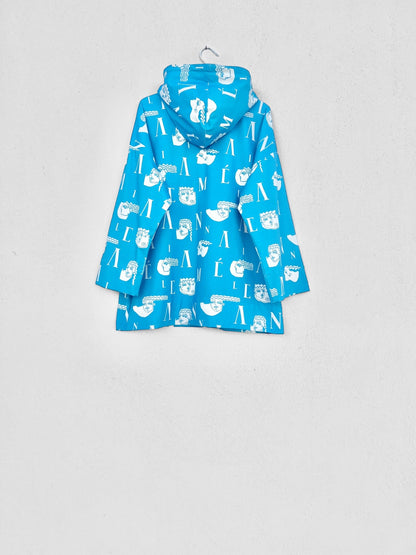Sample Sale - MYKONOS HOODIE - LOGO HEADS PRINT | LIGHT BLUE