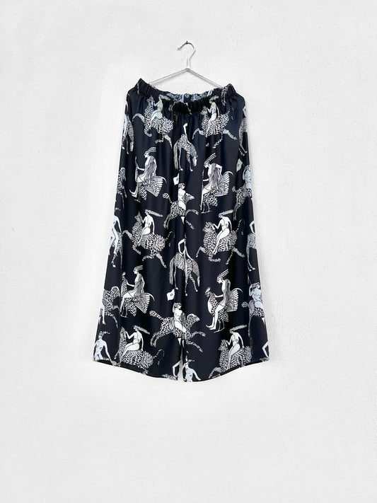 Sample Sale - ORMOS PANTS - MYTHOLOGY PRINT | BLACK