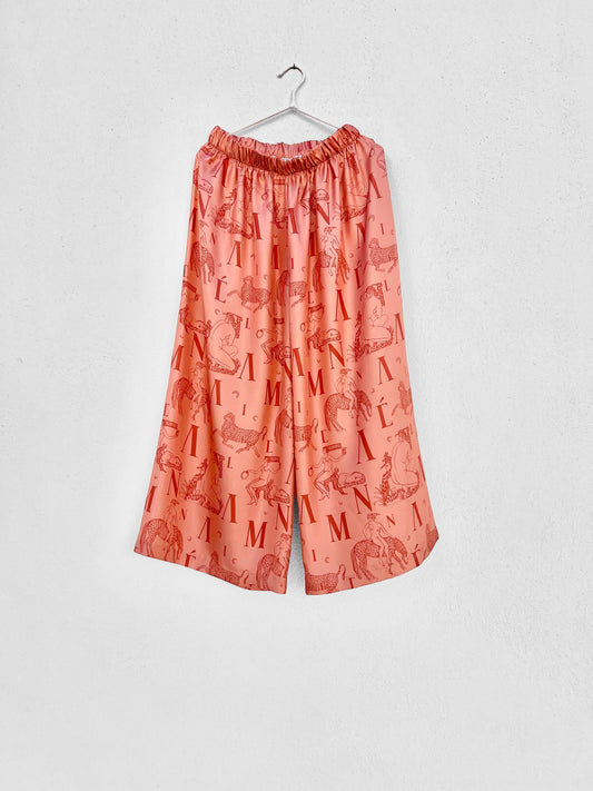 Sample Sale - ORMOS PANTS - MYTHOLOGY LOGO PRINT | TERRACOTTA