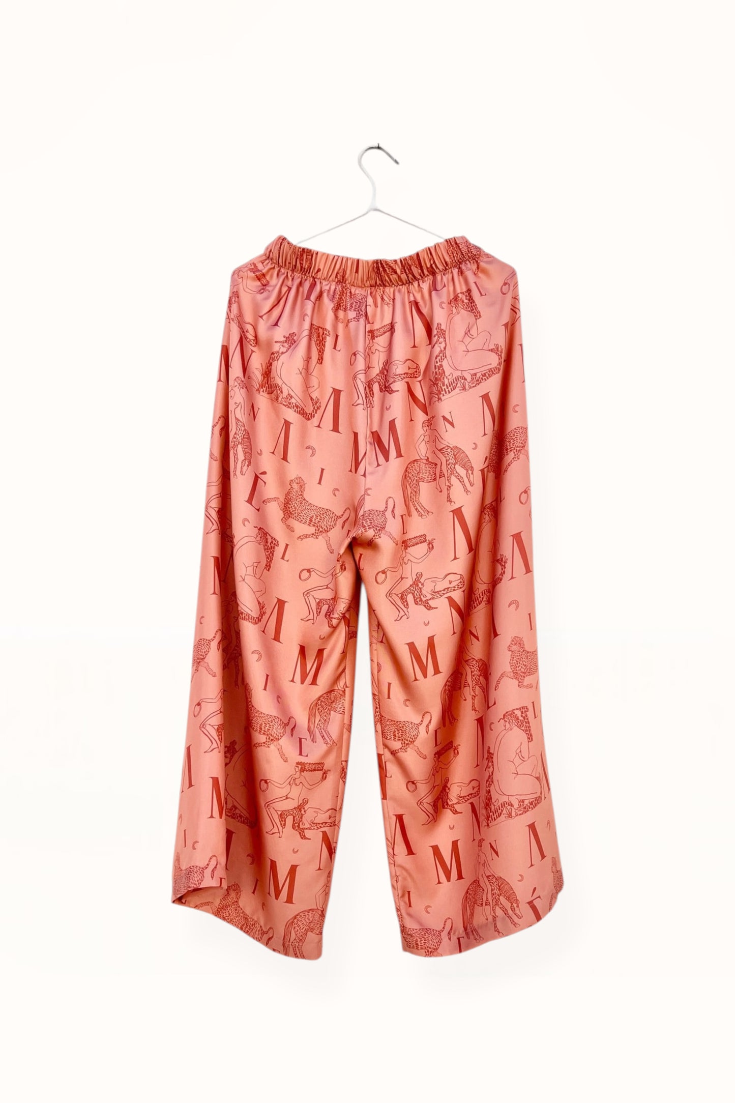 Special Pre-Order |  ELASTICATED WAIST PANTS  | “MYTHOLOGY PRINT” - TERRACOTTA