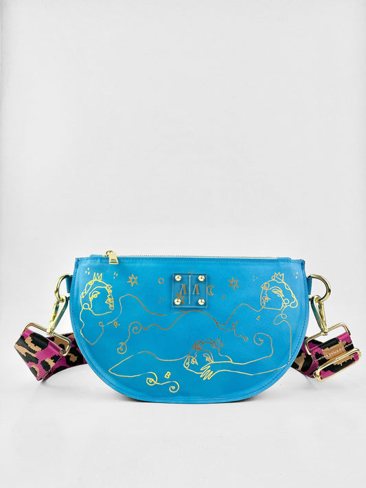 SOPHIE “L” BELTBAG  - SPECIAL EDITION  #1 | BLUE SMOOTH LEATHER