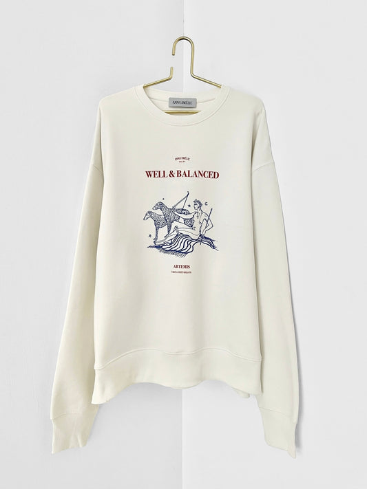 “WELL & BALANCED” SWEATER | WHITE