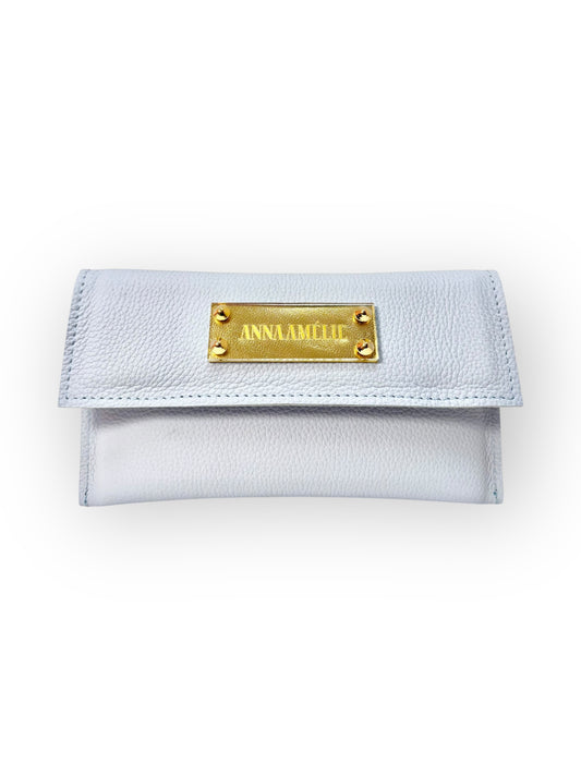 SLIM WALLET  - PASTEL COLOR-BLOCK | PALE BLUE