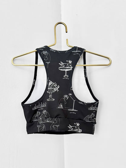 ACTIVEWEAR SET - FEAST PRINT | BLACK