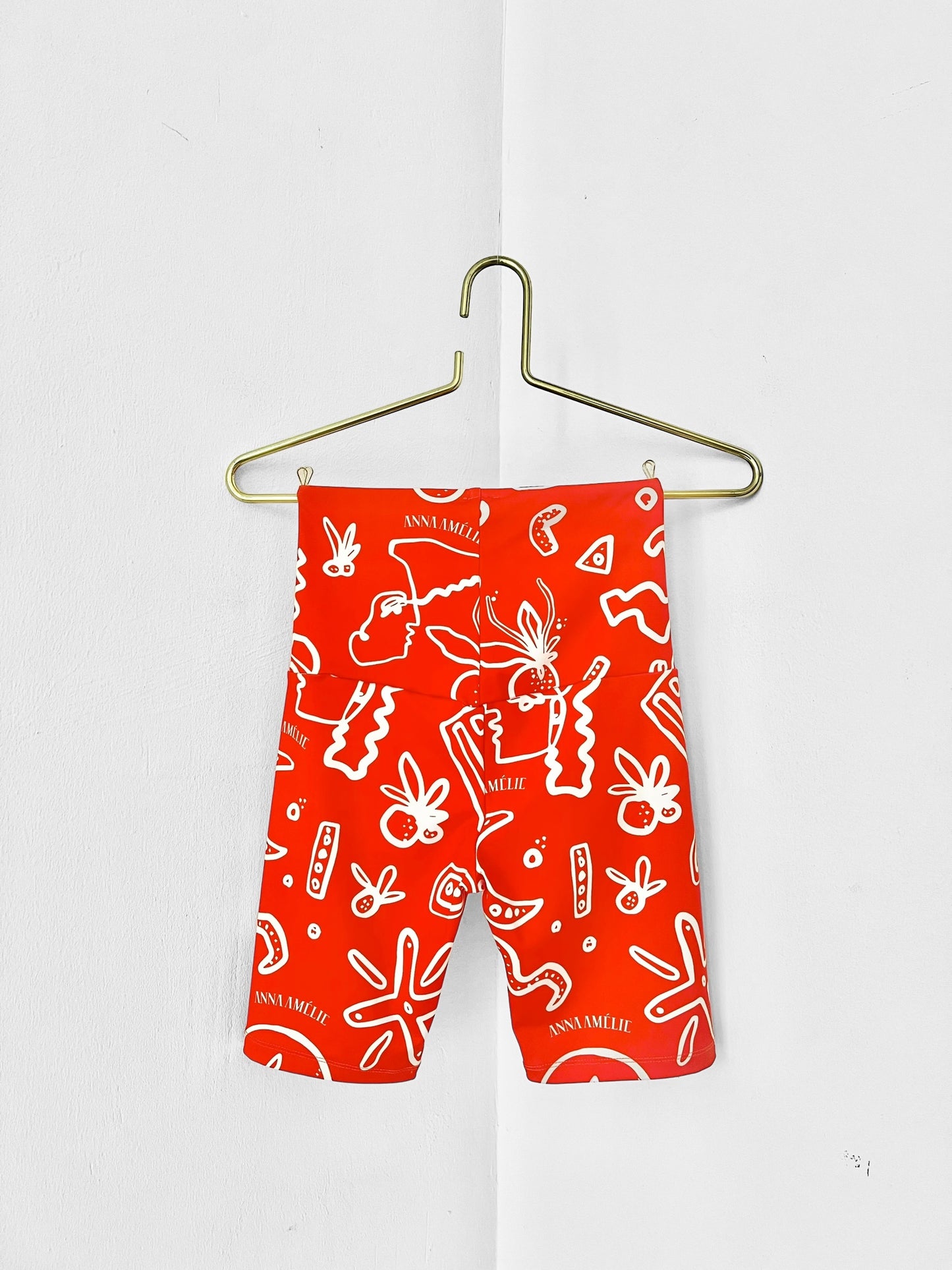 ACTIVEWEAR SHORT SET - 90’S SUMMER PRINT | ORANGE & WHITE