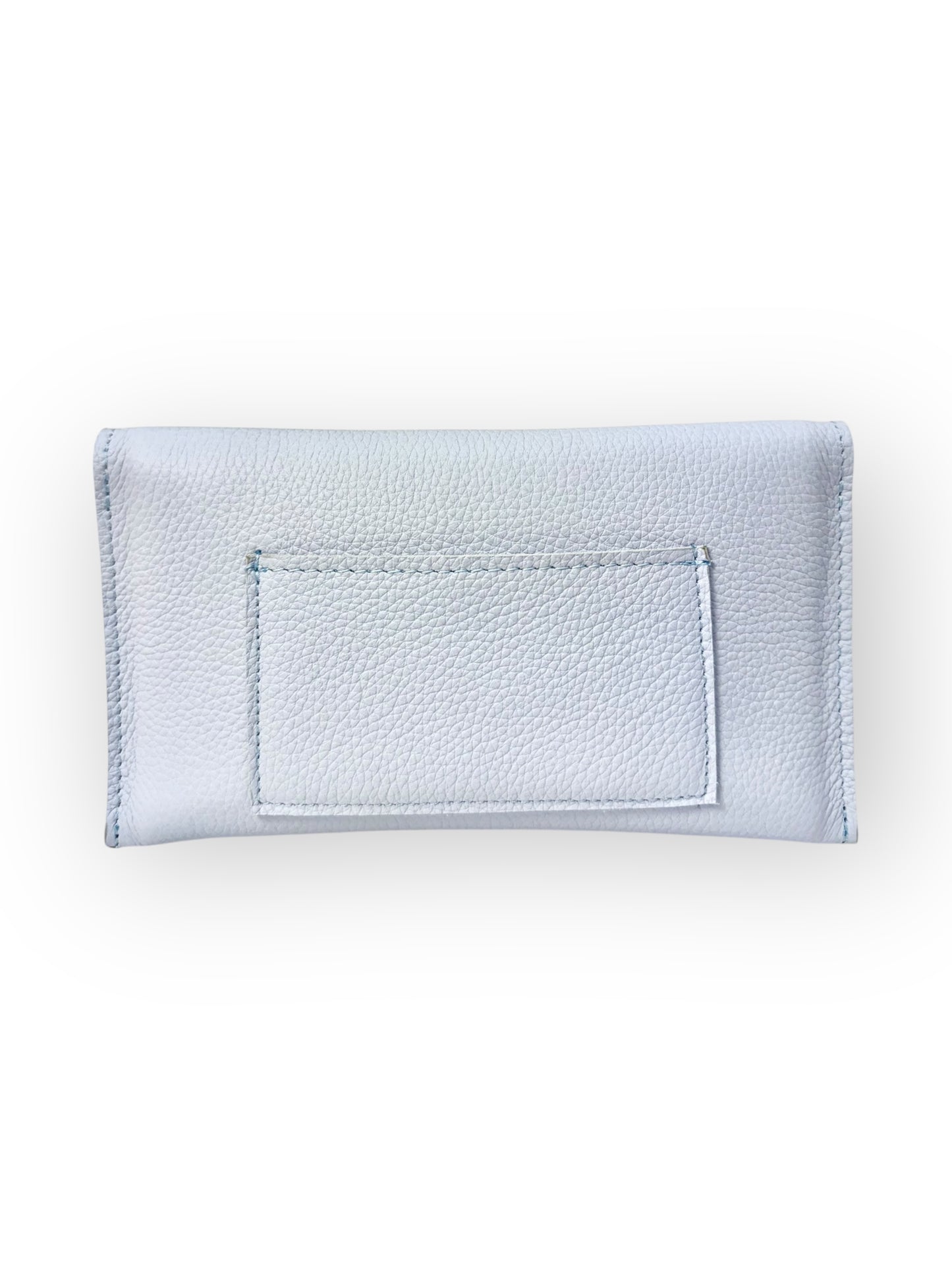 SLIM WALLET  - PASTEL COLOR-BLOCK | PALE BLUE