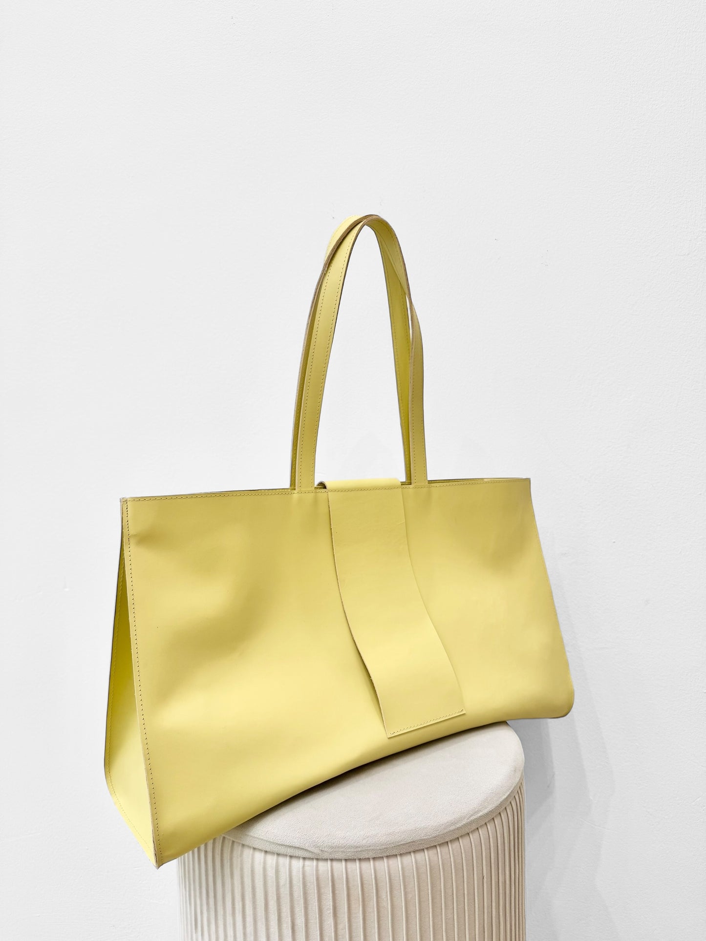 TASHI BAG | PALE YELLOW SMOOTH LEATHER