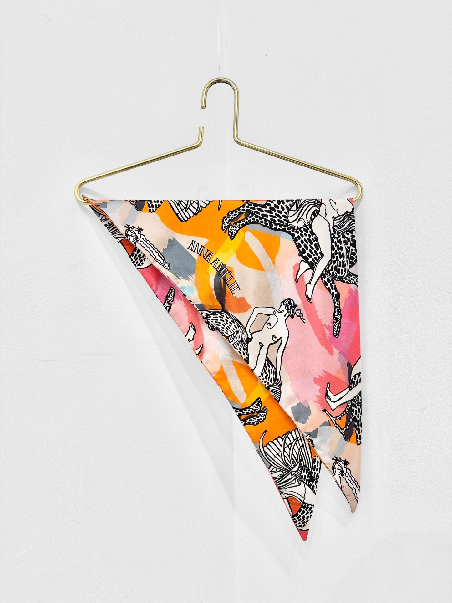 TRIANGLE SILK SCARF - MYTHOLOGY PRINT | MULTICOLOR