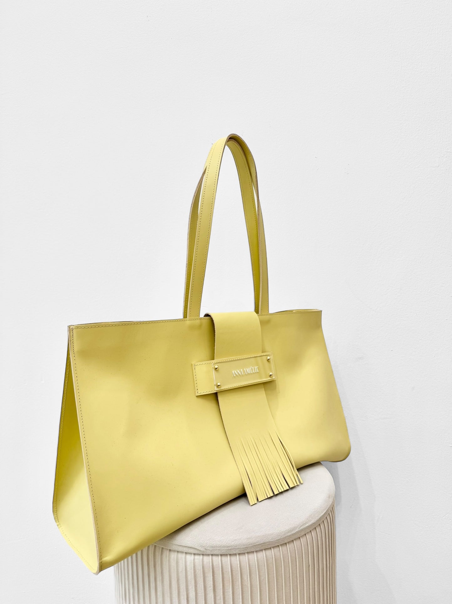 TASHI BAG | PALE YELLOW SMOOTH LEATHER