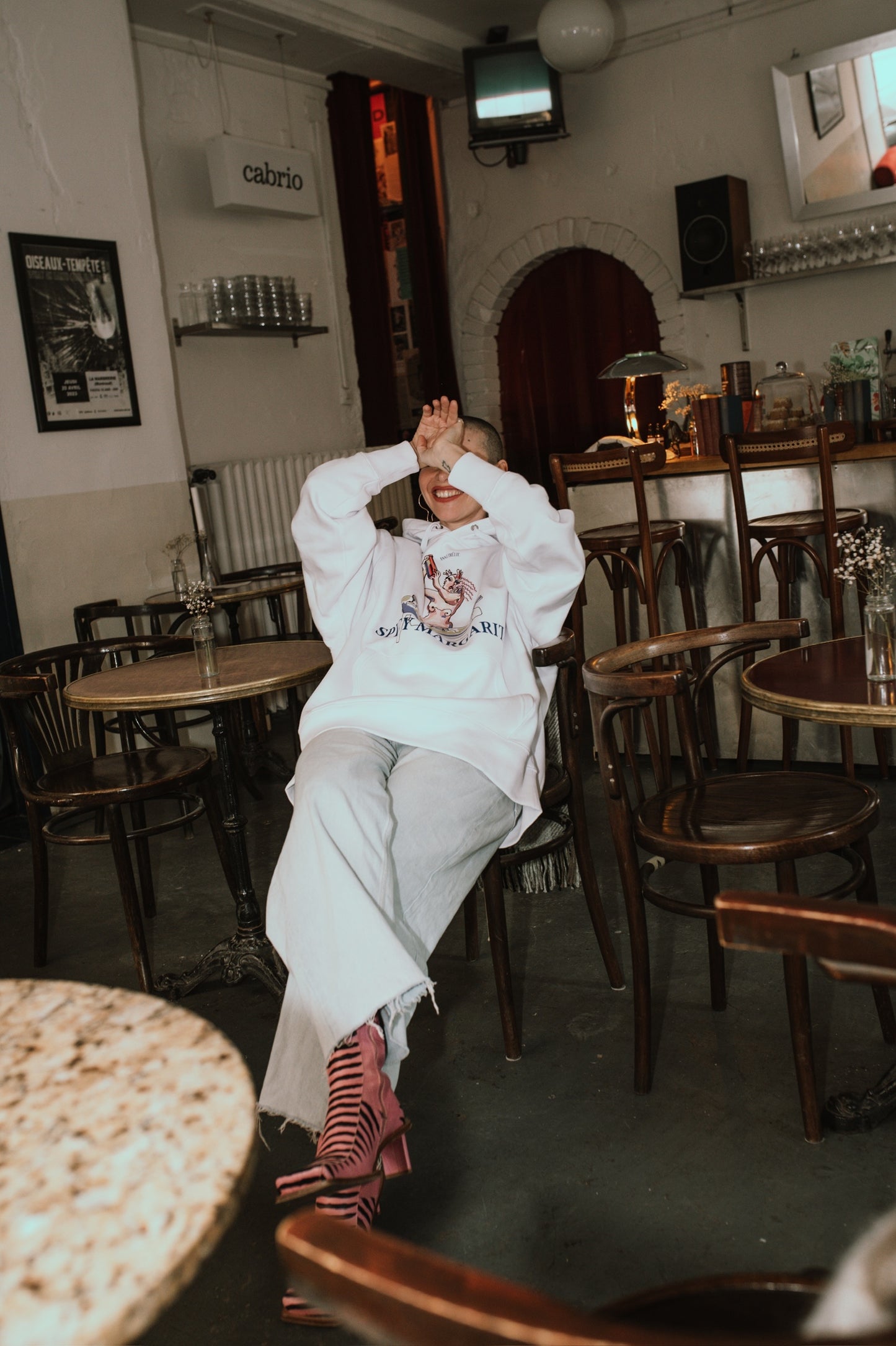 “SPICY MARGARITA” HOODIE | CRISP WHITE