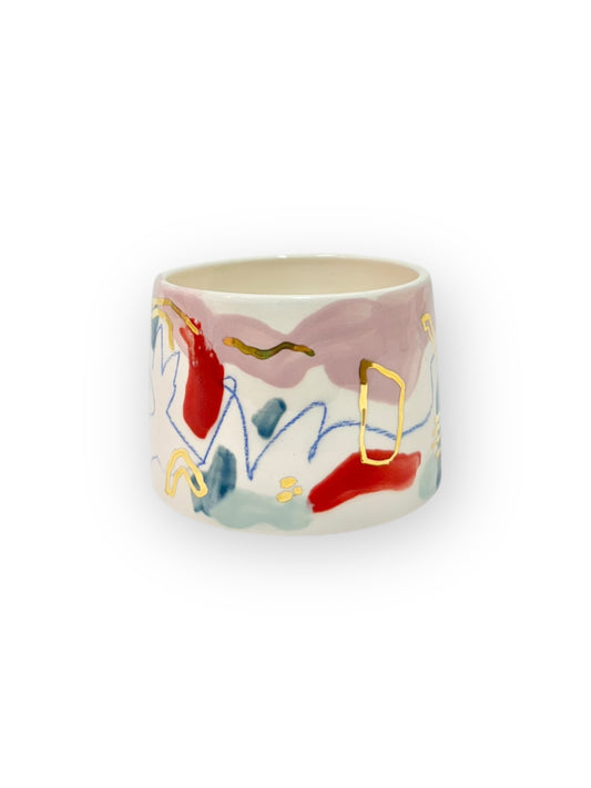 UNIQUE CERAMIC MUG | MULTICOLOR & GOLD -  No. 3