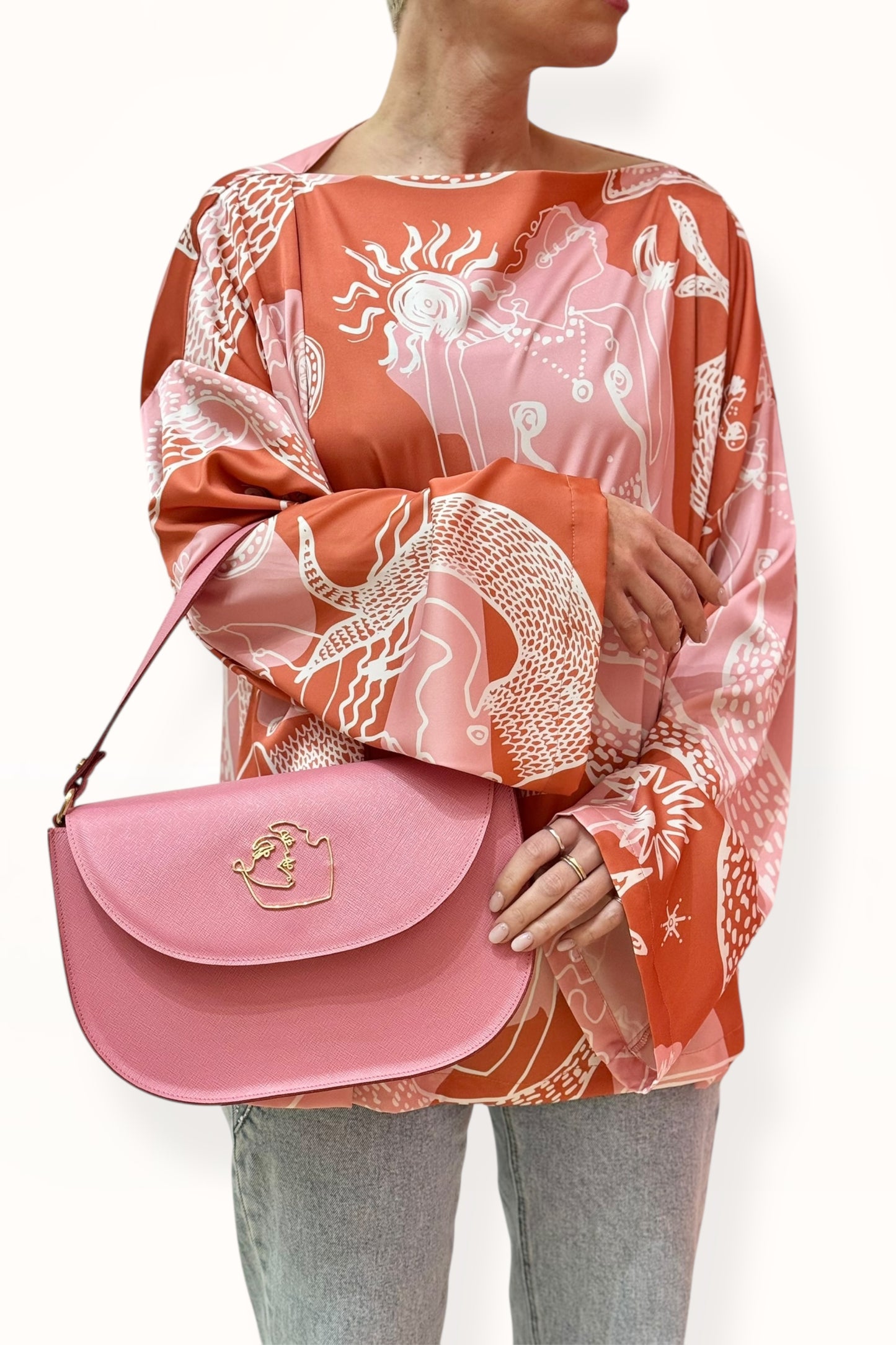 AUDREY BAG - CANDY PINK SAFFIANO