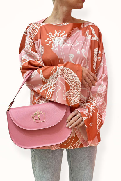 AUDREY BAG - CANDY PINK SAFFIANO