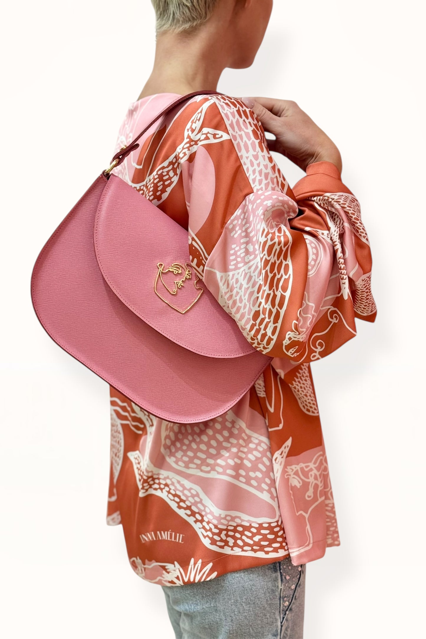 AUDREY BAG - CANDY PINK SAFFIANO