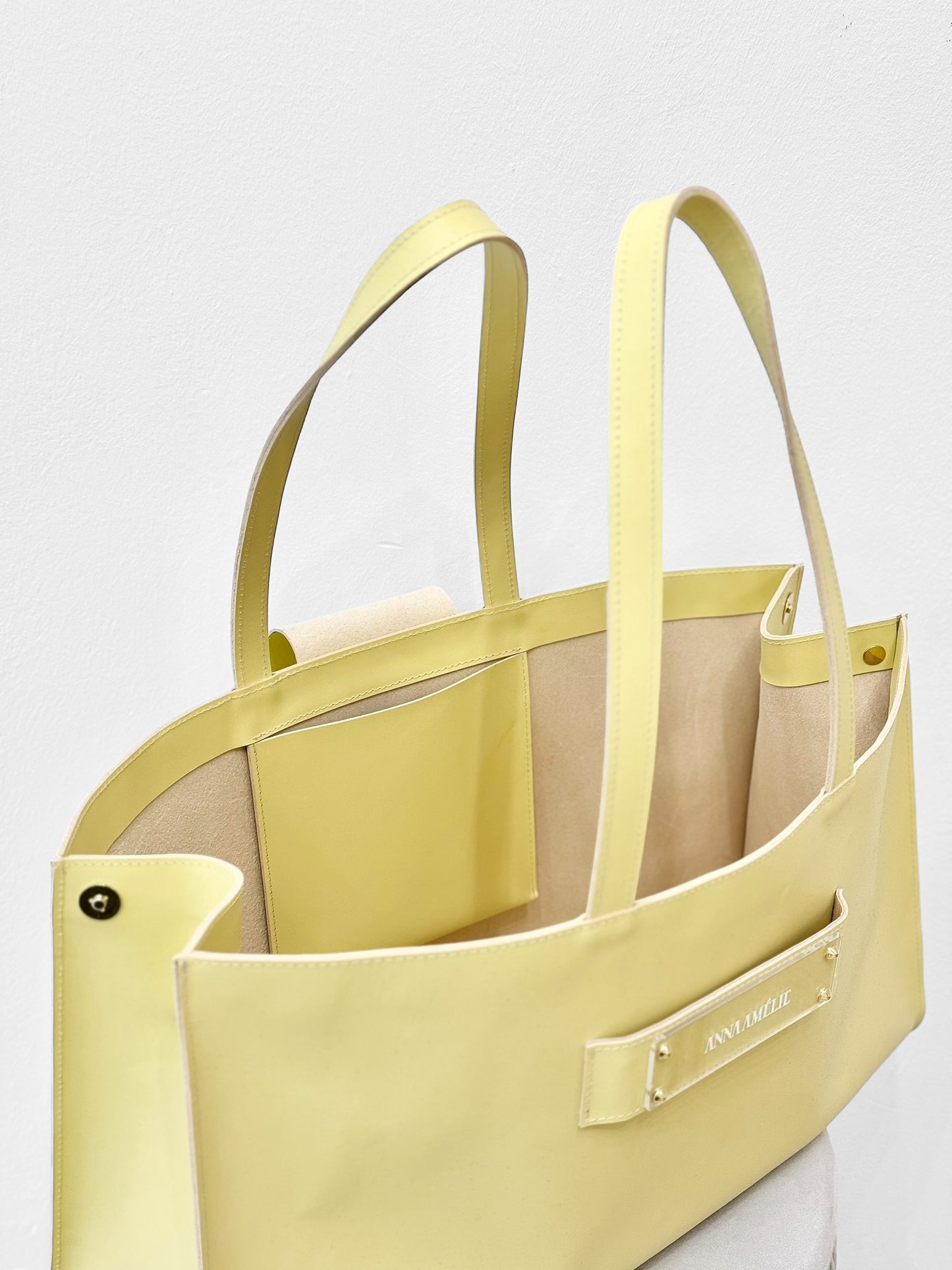 TASHI BAG | PALE YELLOW SMOOTH LEATHER