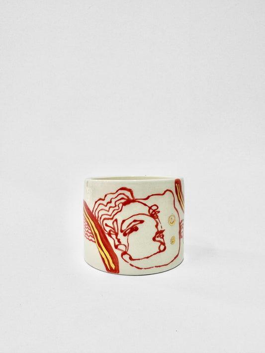 UNIQUE CERAMIC MUG | RED & GOLD -  No. 1