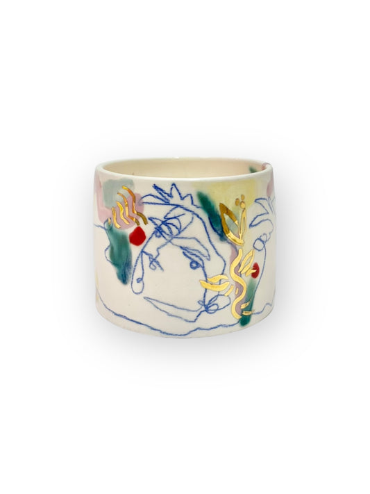 UNIQUE CERAMIC MUG | MULTICOLOR & GOLD -  No. 4