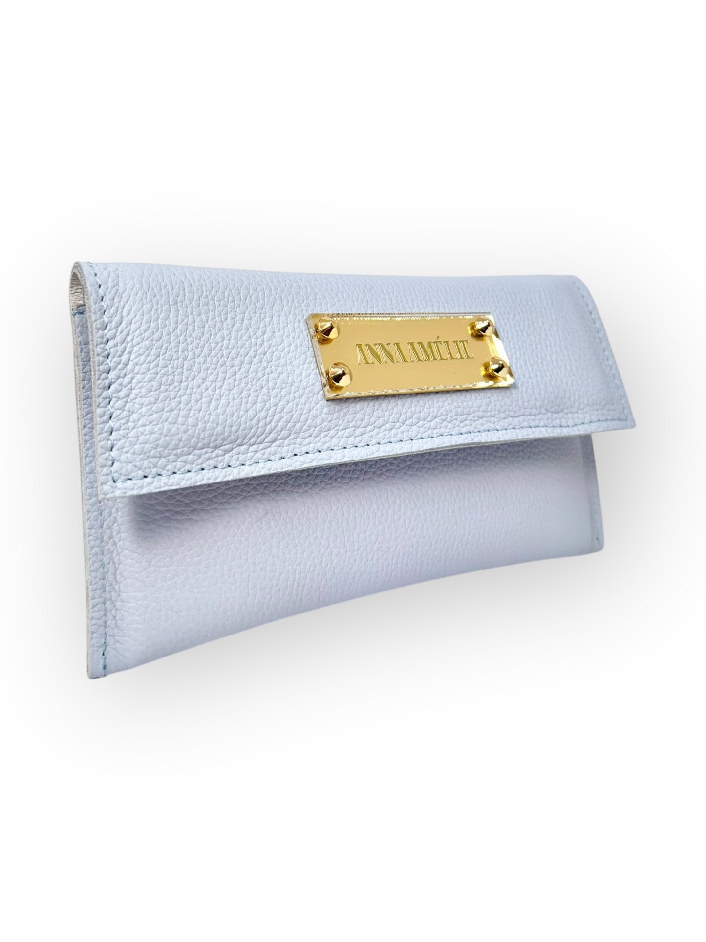 SLIM WALLET  - PASTEL COLOR-BLOCK | PALE BLUE