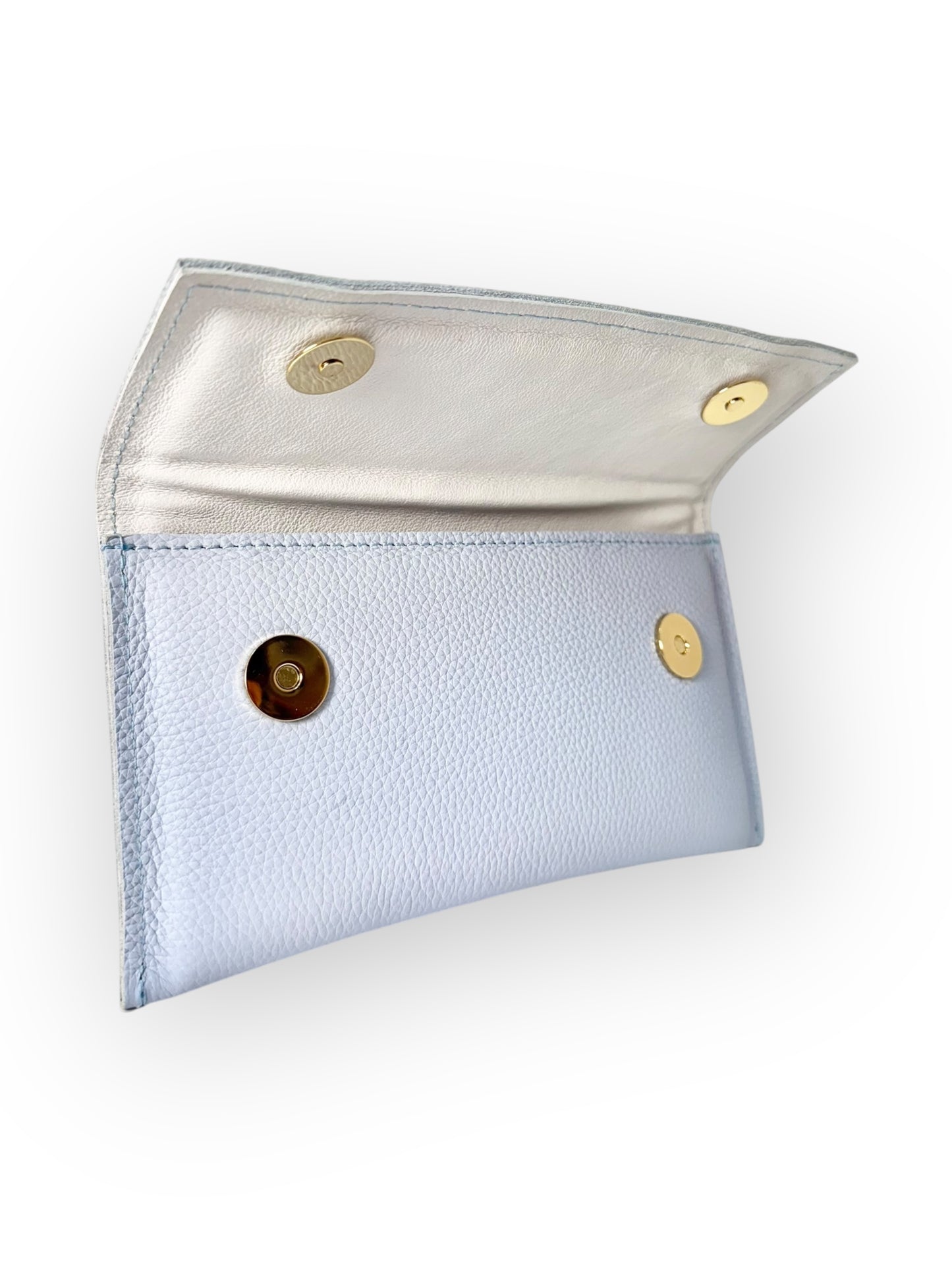 SLIM WALLET  - PASTEL COLOR-BLOCK | PALE BLUE