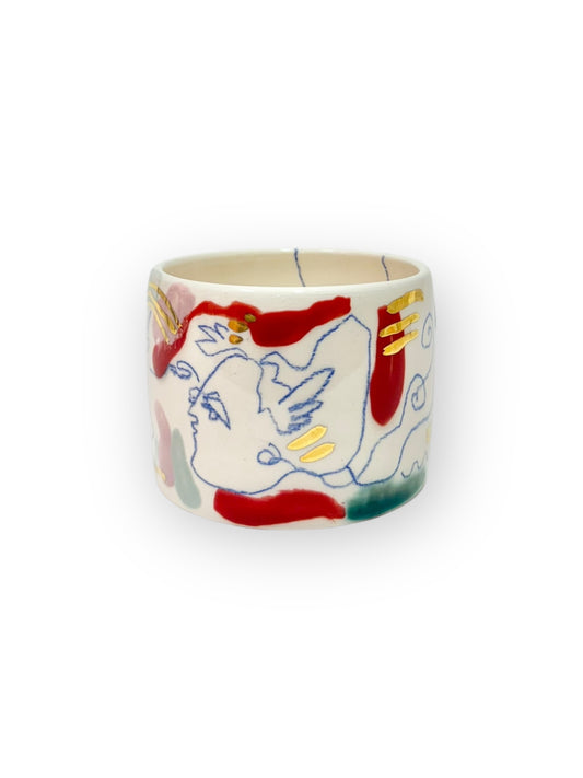 UNIQUE CERAMIC MUG | MULTICOLOR & GOLD -  No. 5