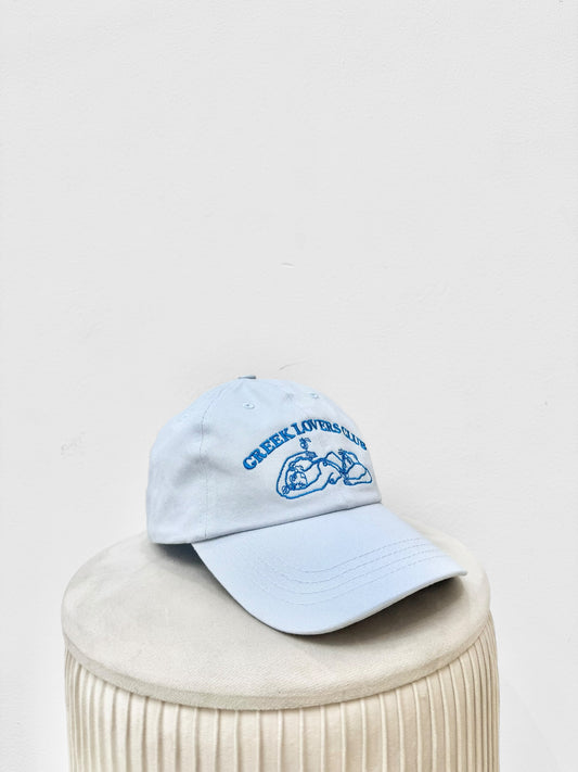 VRYSI BASEBALL CAP - “GREEK LOVERS CLUB” | PALE BLUE