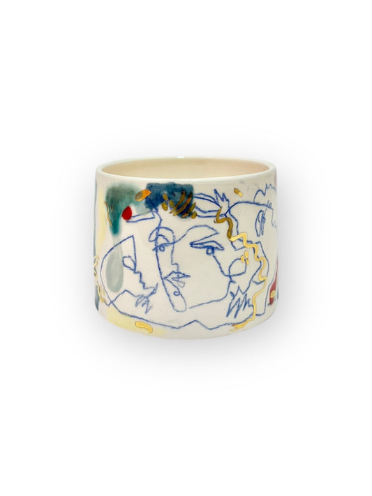 UNIQUE CERAMIC MUG | MULTICOLOR & GOLD -  No. 6