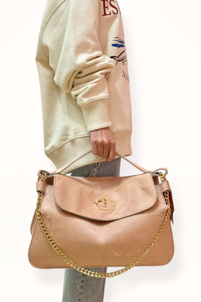 MARINA BAG - PINK HORSEHAIR LEATHER