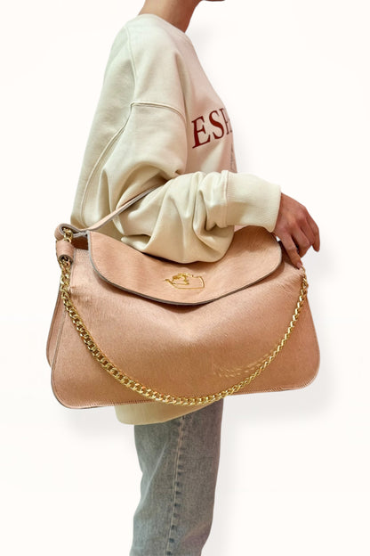 MARINA BAG - PINK HORSEHAIR LEATHER