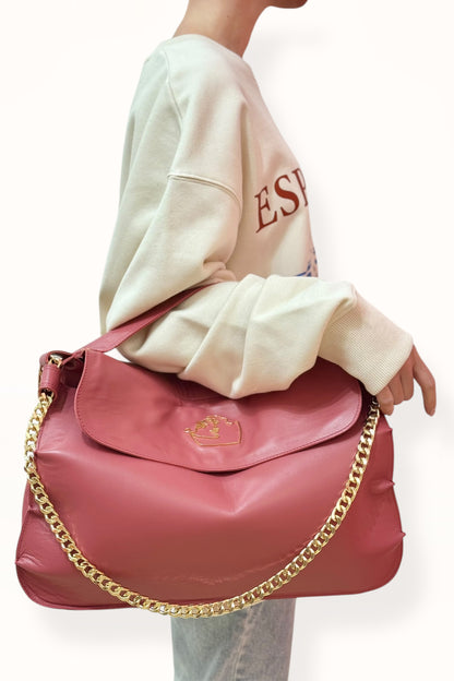 MARINA BAG - CHERRY SMOOTH LEATHER