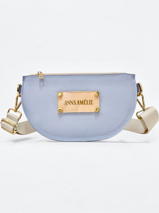 SOPHIE “L” BELTBAG  - PASTEL COLOR-BLOCK | BABY BLUE