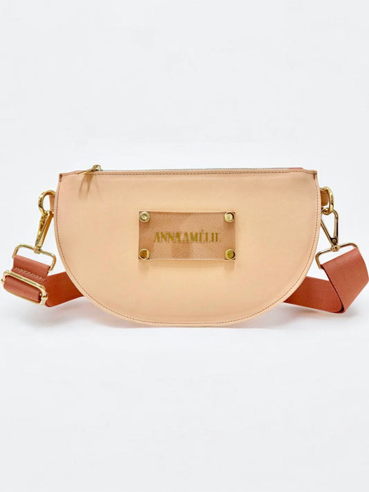 SOPHIE “L” BELTBAG  - PASTEL COLOR-BLOCK | LIGHT BEIGE