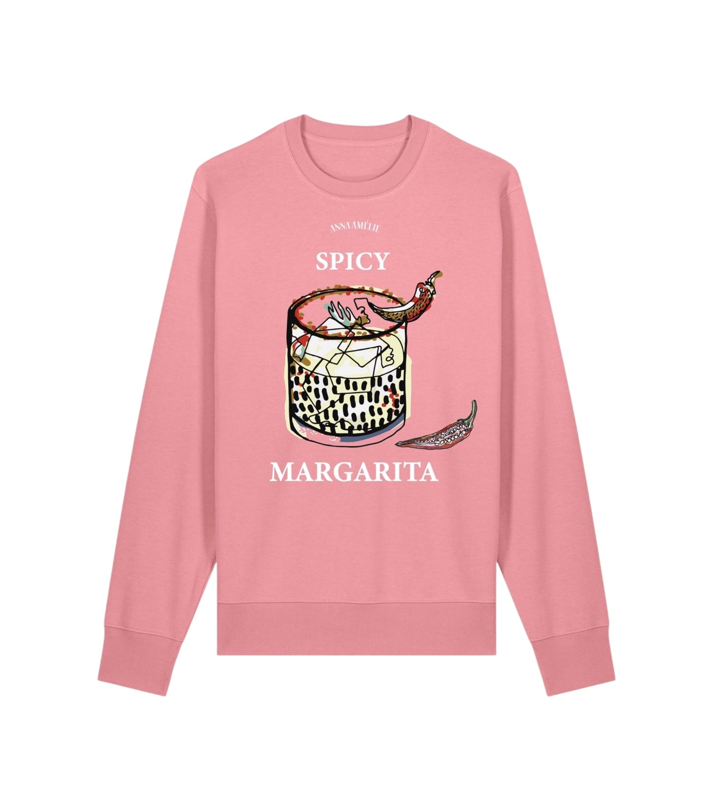 “SPICY MARGARITA” SWEATER | FLAMINGO PINK