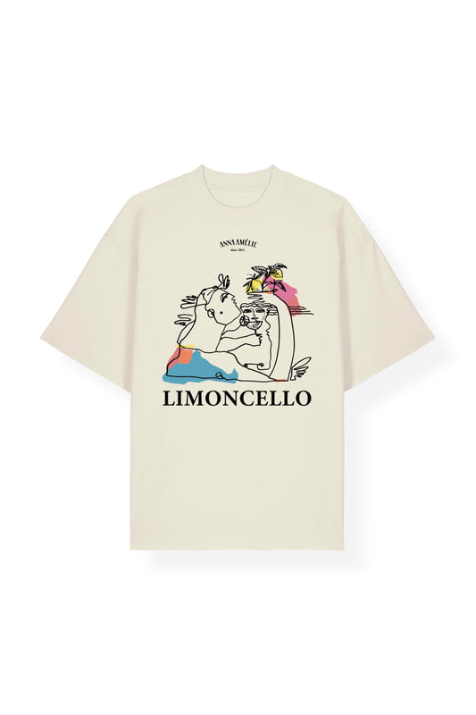 “LIMONCELLO” OVERSIZED T-SHIRT | CREME