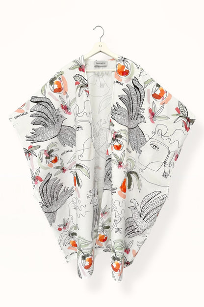 Special Pre-Order | CAFTAN - BIRDS PRINT | COLORFUL